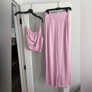 Ramy Brook Blush Pink Wide Leg Jumpsuit